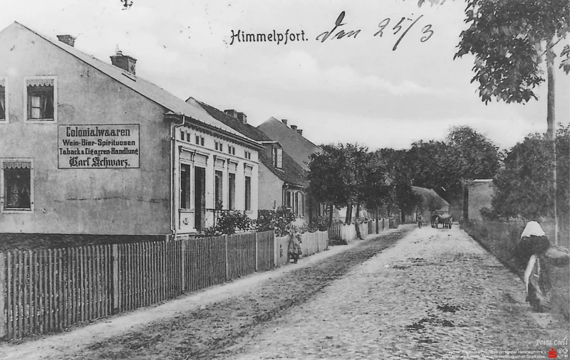Klosterstra&szlig;e mit Kolonialwarengesch&auml;ft, vor 1918